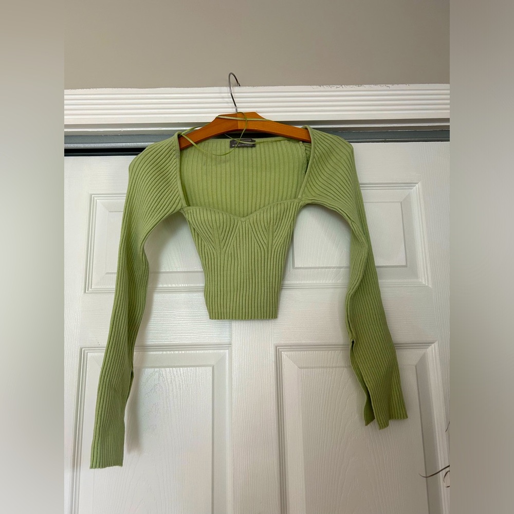 Urban Outfitters Women's Green Knit Top